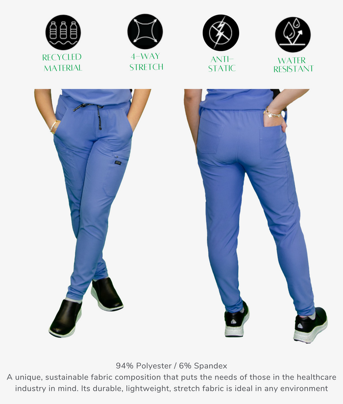 Women's Jogger Pant | STYLE 7435| Mid-rise , Jogger Style Pant | Multi-Pocket Design | XXS-4XL | Water Resistant