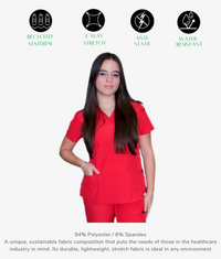 Women's Petite Scrub Top | STYLE 7225 | V-Neck, Multi-Pocket Petite Fit | XXS-XL | Water Resistant