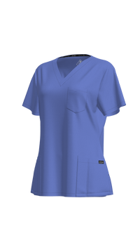 Women's Petite Scrub Top | STYLE 7225 | V-Neck, Multi-Pocket Petite Fit | XXS-XL | Water Resistant
