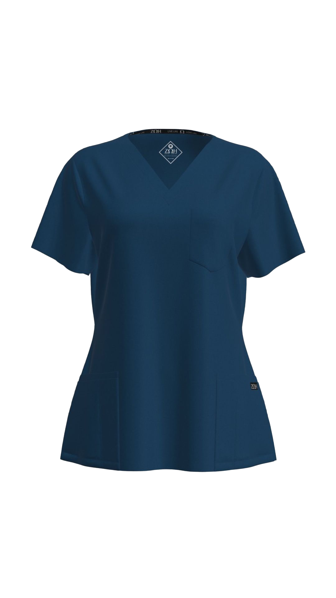 Women's Petite Scrub Top | STYLE 7225 | V-Neck, Multi-Pocket Petite Fit | XXS-XL | Water Resistant