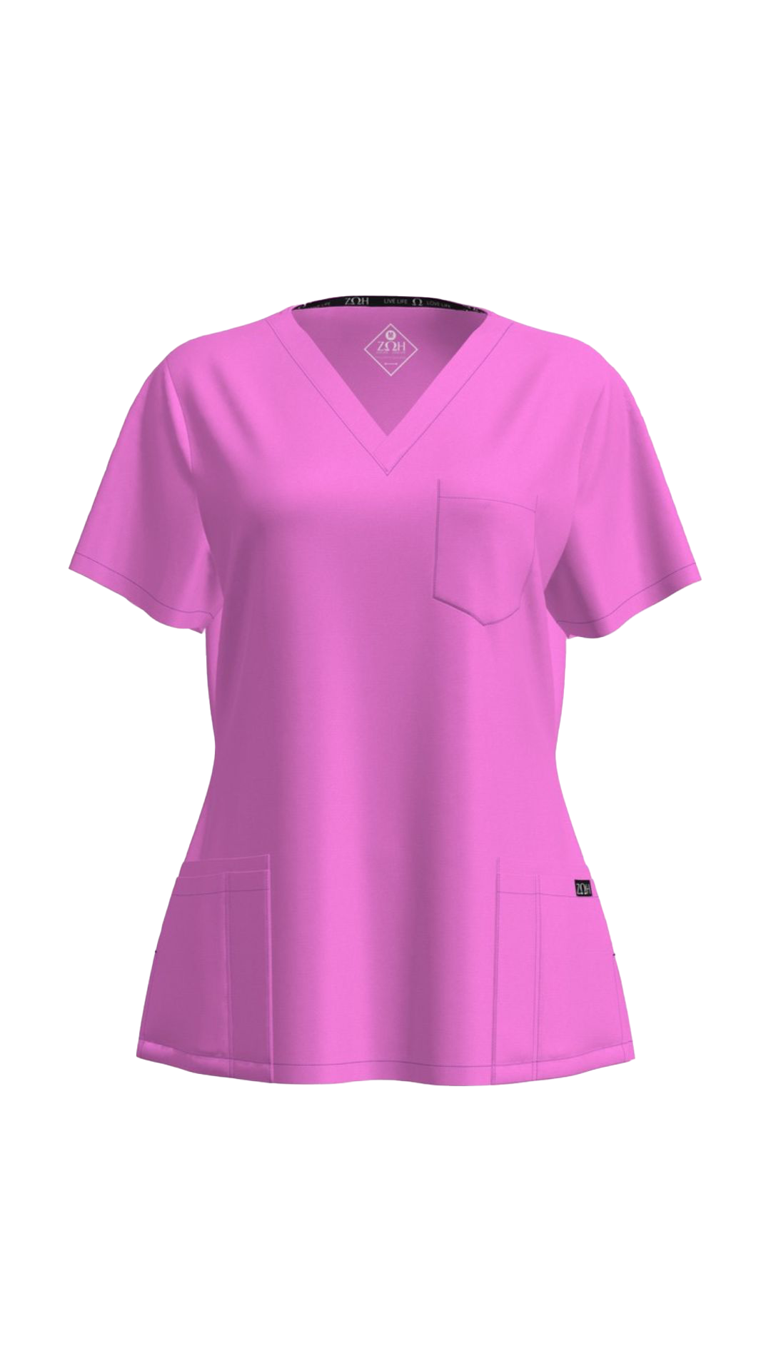 Woman's Petite Scrub Top (Plus) | STYLE 7225X | V-Neck, Multi-Pocket Design | 2XL-4XL | Water Resistant