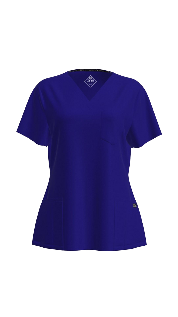 Woman's Petite Scrub Top (Plus) | STYLE 7225X | V-Neck, Multi-Pocket Design | 2XL-4XL | Water Resistant