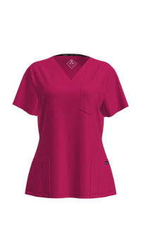 Women's Petite Scrub Top | STYLE 7225 | V-Neck, Multi-Pocket Petite Fit | XXS-XL | Water Resistant