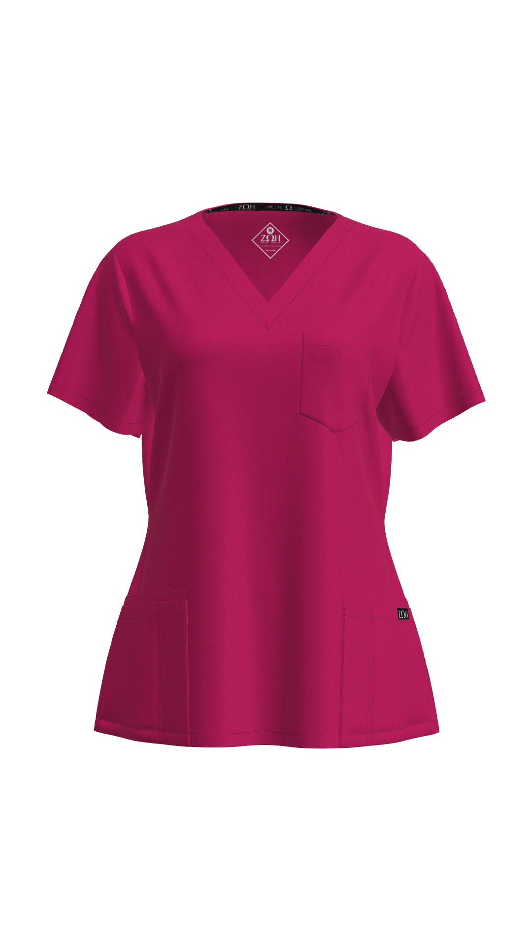 Woman's Petite Scrub Top (Plus) | STYLE 7225X | V-Neck, Multi-Pocket Design | 2XL-4XL | Water Resistant