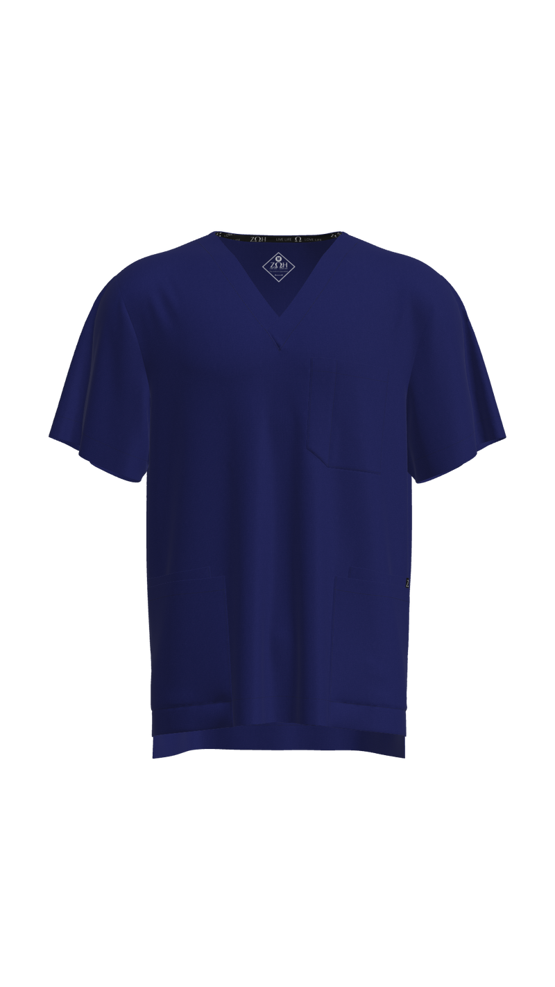 Unisex Multi-Pocket Scrub Top  | STYLE 7220 | V-Neck, Multi-Pocket Design | XXS-XL | Water Resistant | 12 Colors