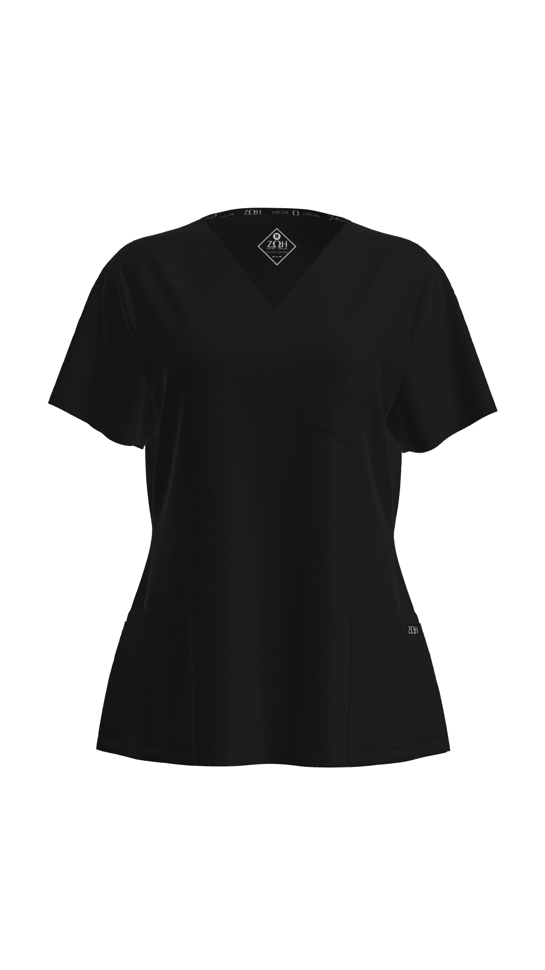 Woman's Petite Scrub Top (Plus) | STYLE 7225X | V-Neck, Multi-Pocket Design | 2XL-4XL | Water Resistant
