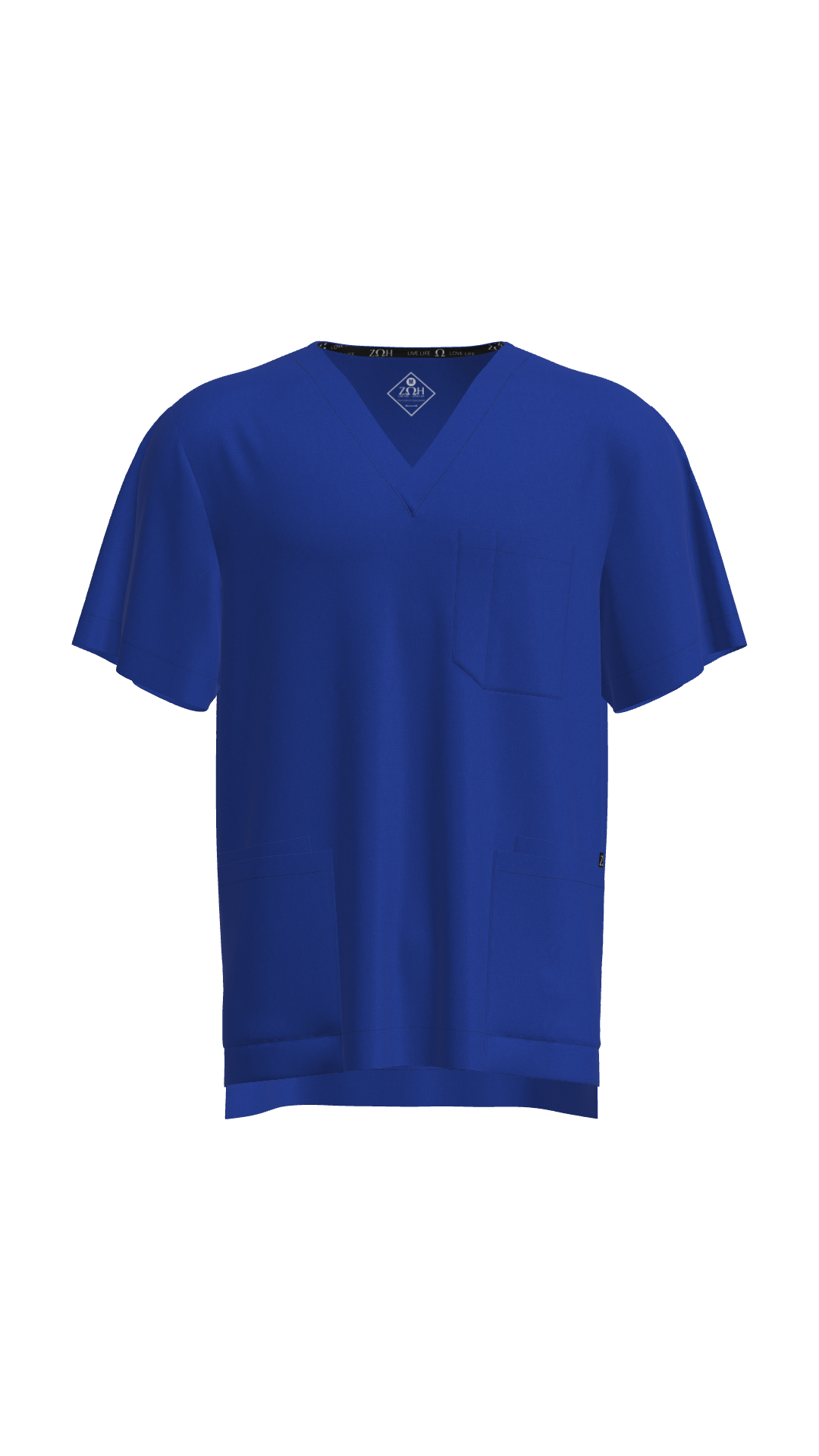 Unisex Multi-Pocket Scrub Top  | STYLE 7220 | V-Neck, Multi-Pocket Design | XXS-XL | Water Resistant | 12 Colors