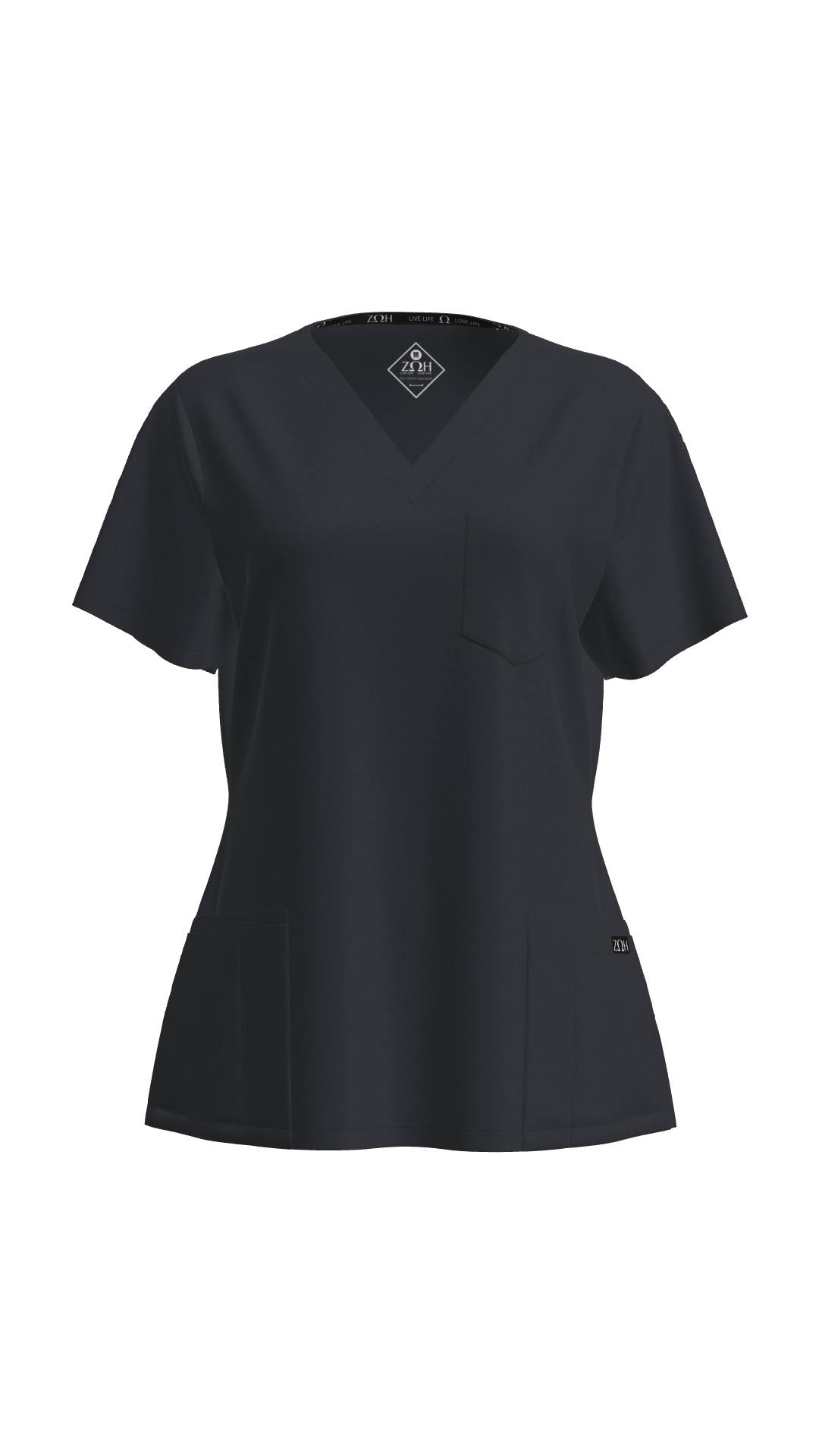 Woman's Petite Scrub Top (Plus) | STYLE 7225X | V-Neck, Multi-Pocket Design | 2XL-4XL | Water Resistant