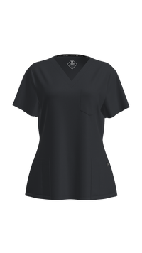Women's Petite Scrub Top | STYLE 7225 | V-Neck, Multi-Pocket Petite Fit | XXS-XL | Water Resistant