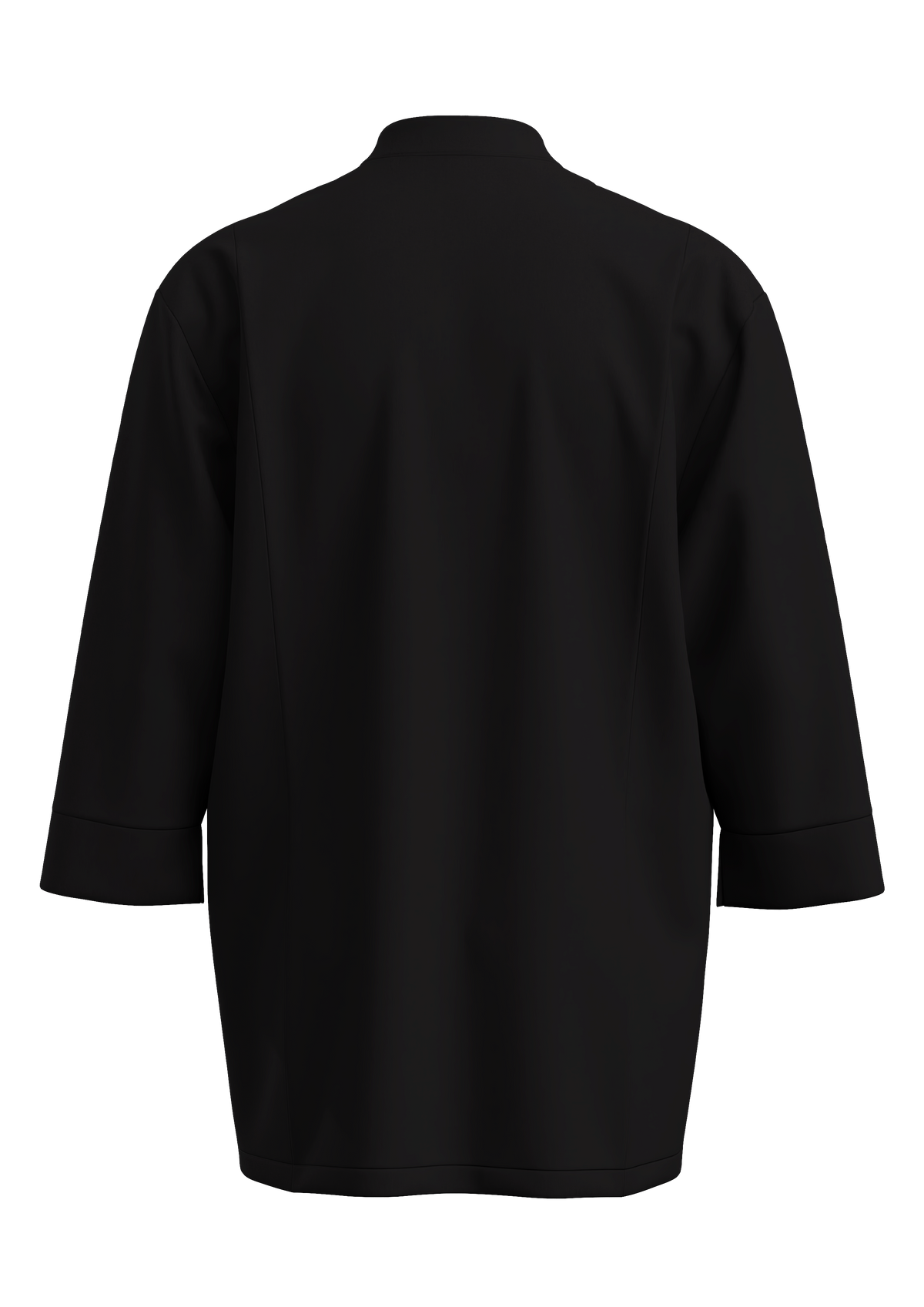 Unisex 3/4 Sleeve Chef Coat | STYLE 9100 | Lightweight, Breathable, Four-Way Stretch | Sizes XS-5XL | Black/White | Anti-Static, Liquid Resistant