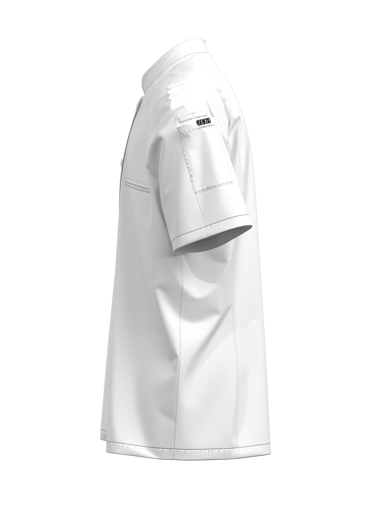 Unisex Short Sleeve Chef Coat | STYLE 9200 | Breathable, Four-Way Stretch, Liquid Resistant | Sizes XS-5XL | Black/White