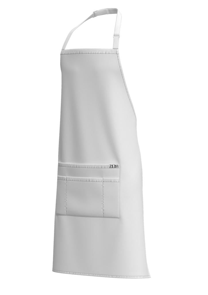 Unisex Multi Pocket Bib Apron | STYLE 9960 | Adjustable Neck Strap, Lightweight, Liquid Resistant | Black/White/Red