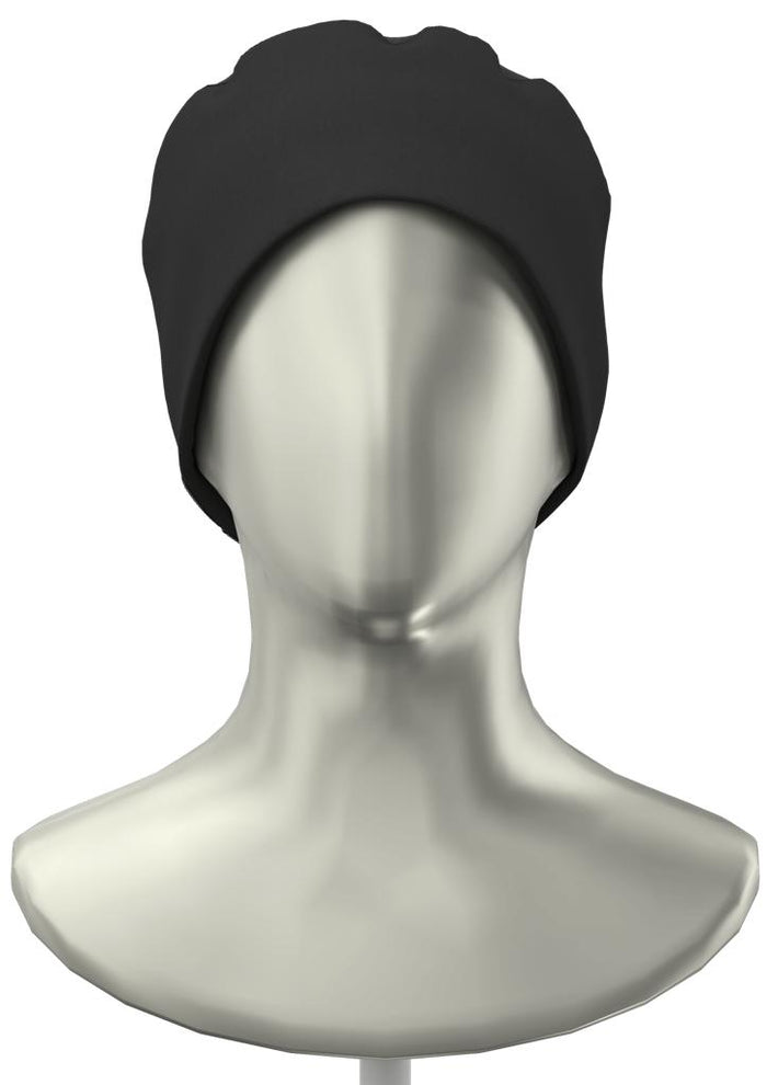 Unisex Pillbox Cap | STYLE 9910 | Adjustable Back, Ponytail Insert, Vented Mesh Top | One Size | Black, White | Liquid Resistant