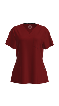 Woman's Petite Scrub Top (Plus) | STYLE 7225X | V-Neck, Multi-Pocket Design | 2XL-4XL | Water Resistant